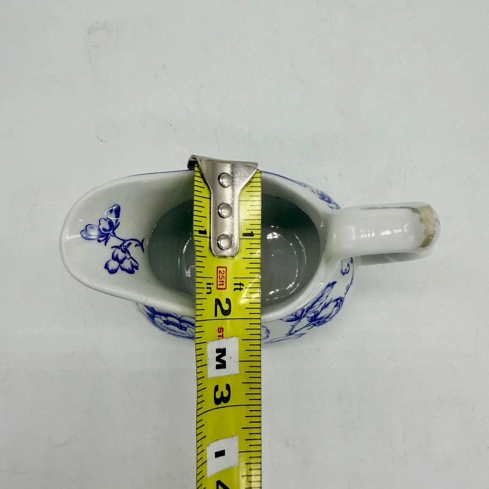 Spode Laura Ashley Clifton Creamer Pitcher Blue White Floral Vintage England